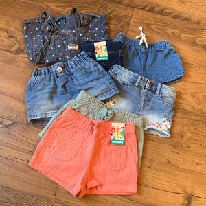 Baby girls assorted bottoms (18-2T)
